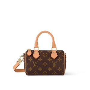 Louis Vuitton Nano Speedy Monogram Canvas For Women, Women’s Handbags, Shoulder Bags 6.3in/16cm LV M81085